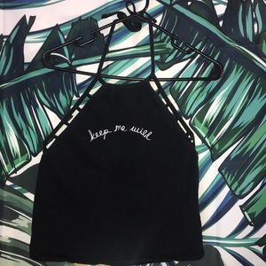 Kendall and Kylie halter top